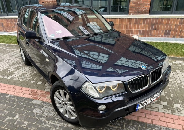 BMW X3 cena 23900 przebieg: 285000, rok produkcji 2008 z Wrocław małe 326